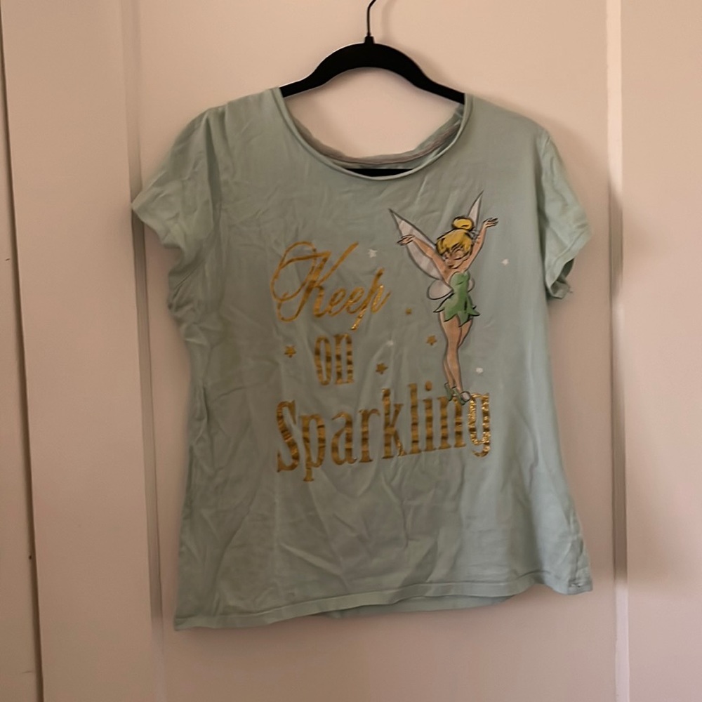 Disney tinker bell pajama top excellent condition